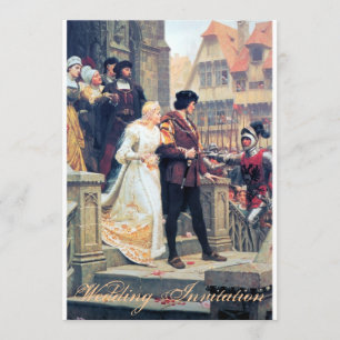 Convite Romance do casamento medieval