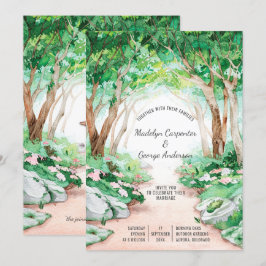 Convite Romance Eclético - Casamento do Caminho Florestal