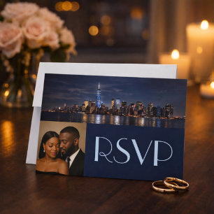 Convite Romance, Estilo e Magia de Nova York RSVP