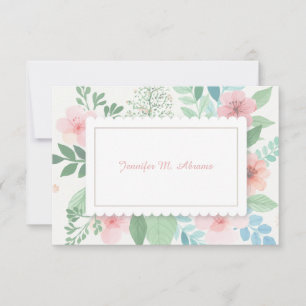 Convite Romance Notecard do primavera