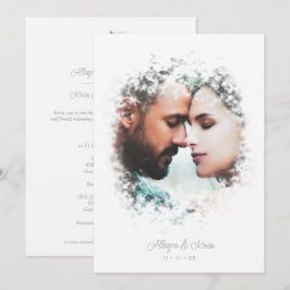 Convite Romantic Fancy Overlay Misty Effect Photo