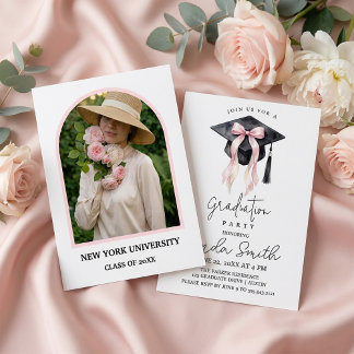 Convite Romantic Graduation Party Invitation for Her