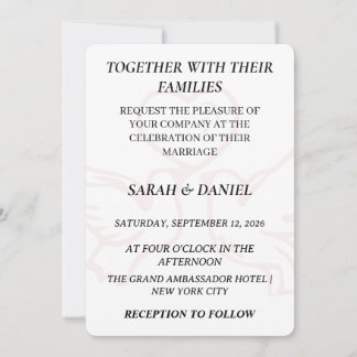 Convite Romantic Lovebirds Heart Wedding Invitation | Lush