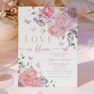 Convite Romantic Pastel Floral Bridal Shower Invitation
