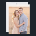 Convite Romantic Photo<br><div class="desc">This wedding invitation design captures a warm and romantic ambiance, perfect for couples celebrating their love. The soft color palette of pastel tones evokes a serene and elegant mood, complemented by the gentle embrace depicted in the photo area. Ideal for an intimate outdoor ceremony or reception, this design exudes a...</div>