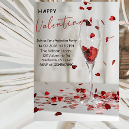 Convite Romantic Valentine’s Day Party