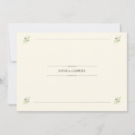 Convite Romantic Wedding Invitation
