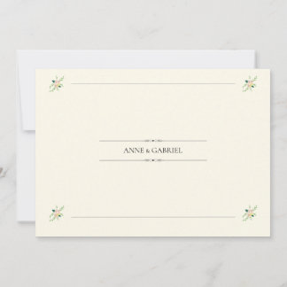 Convite Romantic Wedding Invitation