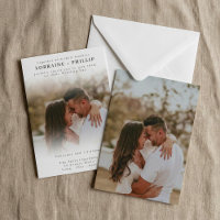 Convite romântico de casamento de gradiente clássi