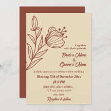 Romântico elegante terracotta floral