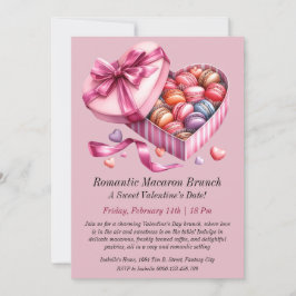 Convite Romântico Macaron Brunch