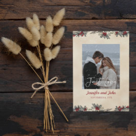 Convite Romântico Nada de Rico só de amar Casamento no inv
