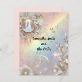 Convite Romântico para Casamento de Casais