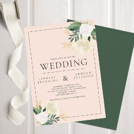 Convite Romântico para Casamento de Escamuflagem R