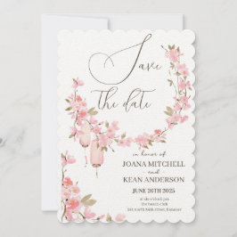 Convite Romântico Save the Date Flor de Rosa