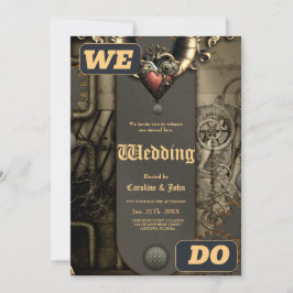 Convite Romantismo em rodas e tubos a alma do boi