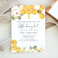 ROMY Rustic Floral Little Honey Bee Gender Reveal