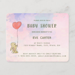 Convite Roo Bunny - Balão do Coração