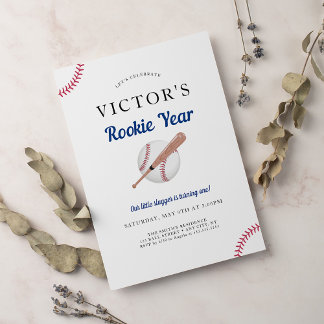 Convite Rookie do Ano do Partido do primeiro aniversario B