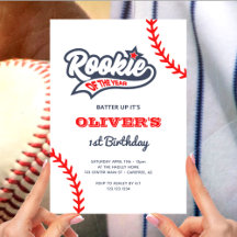 Rookie do Ano do primeiro aniversario Baseball