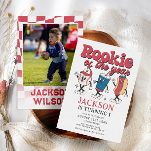 Convite Rookie do Ano do primeiro aniversario da Groovy Ba