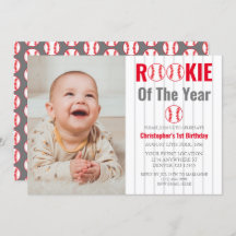 Rookie Do Ano Do primeiro aniversario De Beisebol