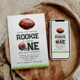 Convite Rookie do Ano do primeiro aniversario de Futebol