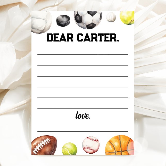 Convite Rookie Year Sports Birthday Time Capsule Card (Criador carregado)