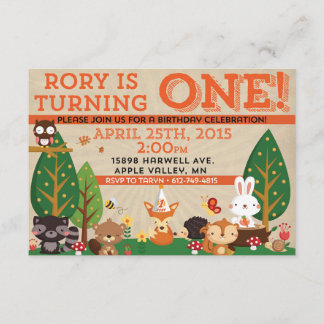 Convite Rory First Birthday Invite