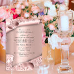 Convite Rosa 3D Chá de panela de Casamento do Doce do 16º<br><div class="desc">florenceK design elegante e convite chic para muitas ocasiões festa de aniversário de linha,  chá de panela,  aniversário etc</div>