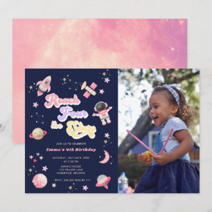 Convite Rosa Alcança Quatro Estrelas Quarto Aniversário