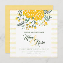 Rosa Amarela do Texas - Gingham com Casamento de R