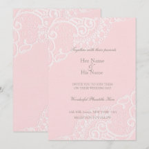 Rosa Chic Vintage Elegante Renda Casamento