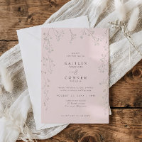 Rosa Claro Bebê Respiração Flor Silvestre Boho Cas