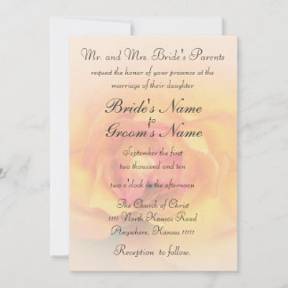 Convite Rosa com Casamento Verso