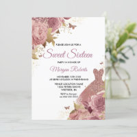 Rosa cor-de-rosa-pinto-rosado Vestido Doce Doce 16