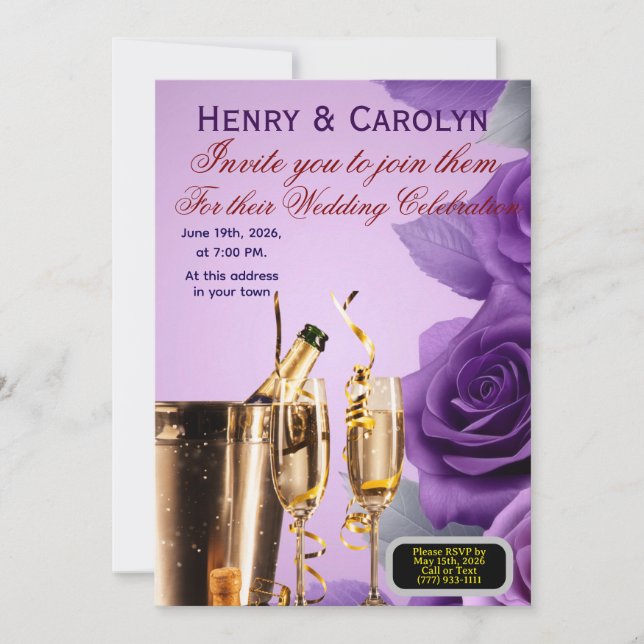 Convite Rosa das Festas (Frente)