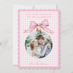 Convite Rosa de algodão rosa para se casar no Natal