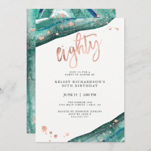 Convite Rosa de aspecto Dourado do Teto e do Faux Anivers