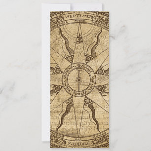 Convite Rosa de Compass Antigo