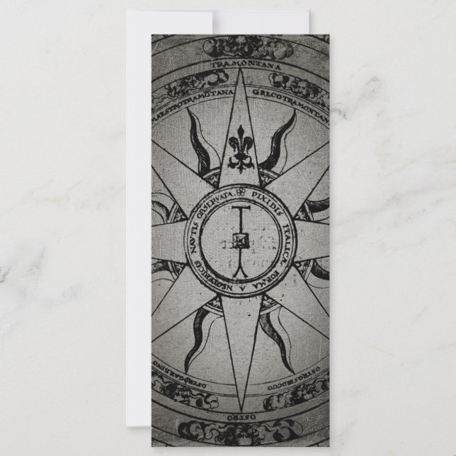 Convite Rosa de Compass Antigo (Frente)