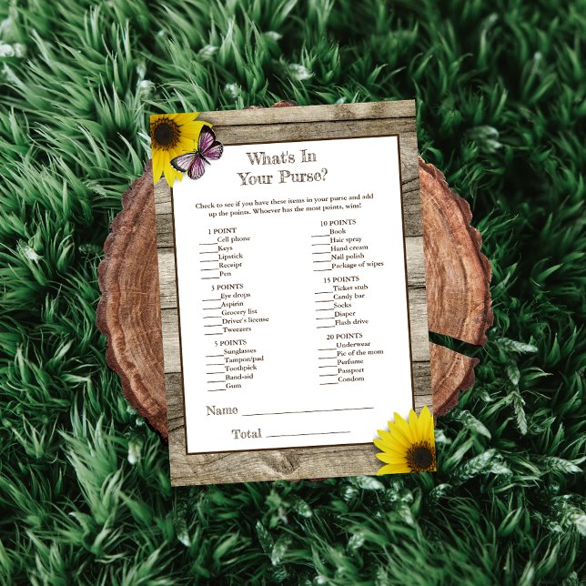 Convite Rosa de girassol O que há no seu Chá de fraldas (Criador carregado)