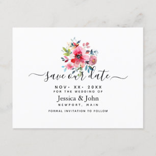 Convite Rosa de Jardim de Água, Salve nossa Data