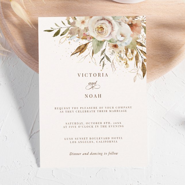 Convite Rosa de outono russo (Criador carregado)