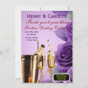 Convite Rosa de Partido