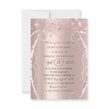 Rosa do chá de panela Dourado Confetti Sweet 16