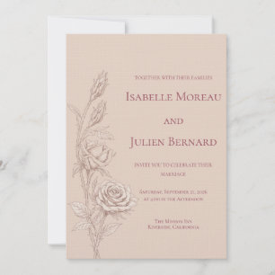 Convite Rosa do Deserto – Casamento Dune & Bloom