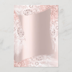 Convite Rosa do vestido do chá de panela do doce o 16o