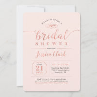 Rosa Dourado & Blush | Chá de Noiva Elegante