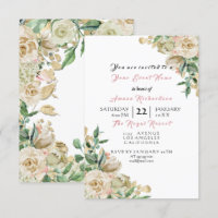 Rosa Dourado Champanhe Floral Aniversário Noiva